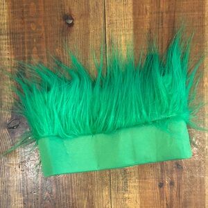 Green Fuzzy Kids Headband